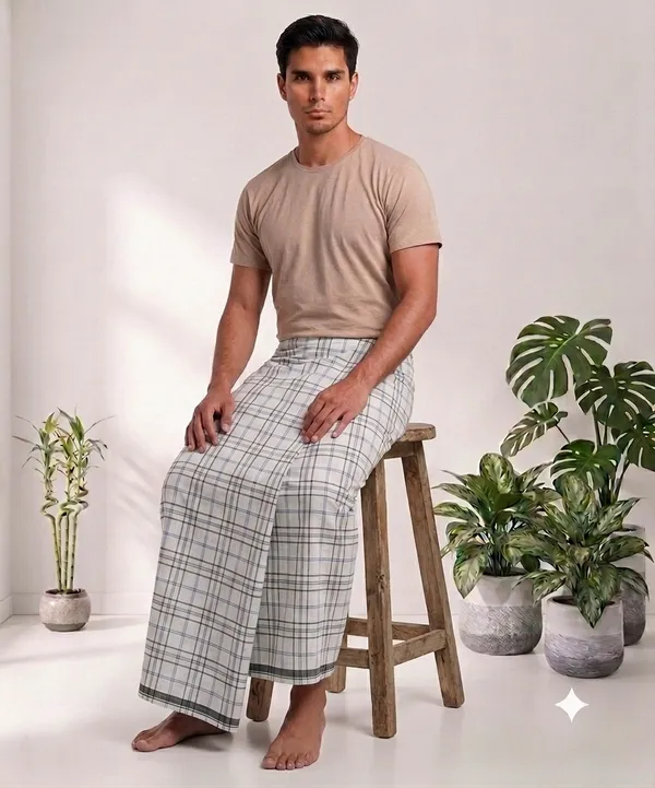100%_pure_cotton_checkered__lungi_for_men_2.10_meter_