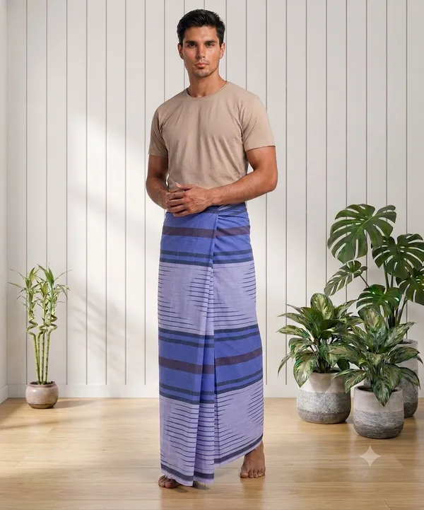 100%_pure_cotton_color_ring_design_lungi_for_men_2.10_meter