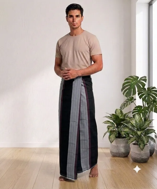 100%_pure_cotton_horizontal_lines_lungi_for_men_2.10_meter
