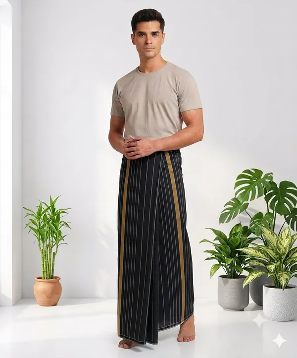 100%_pure_cotton_horizontal_lines_lungi_for_men_2.10_meter