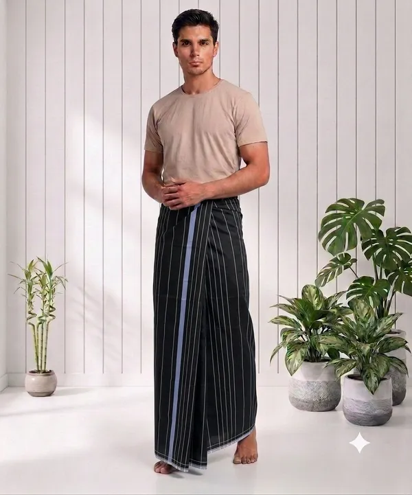 100%_pure_cotton_horizontal_lines_lungi_for_men_2.10_meter