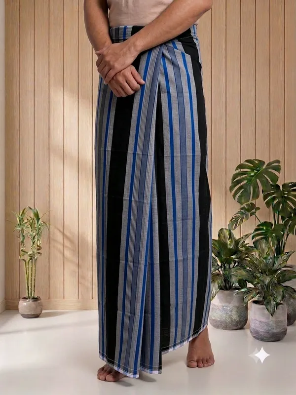 100%_pure_cotton_horizontal_lines_lungi_for_men_2.10_meter
