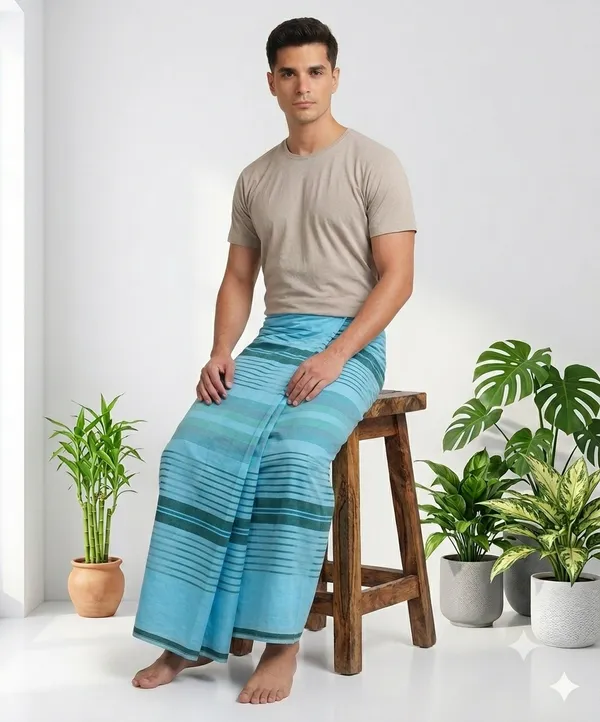 100%_pure_cotton_lungi_for_men_2.10_meter