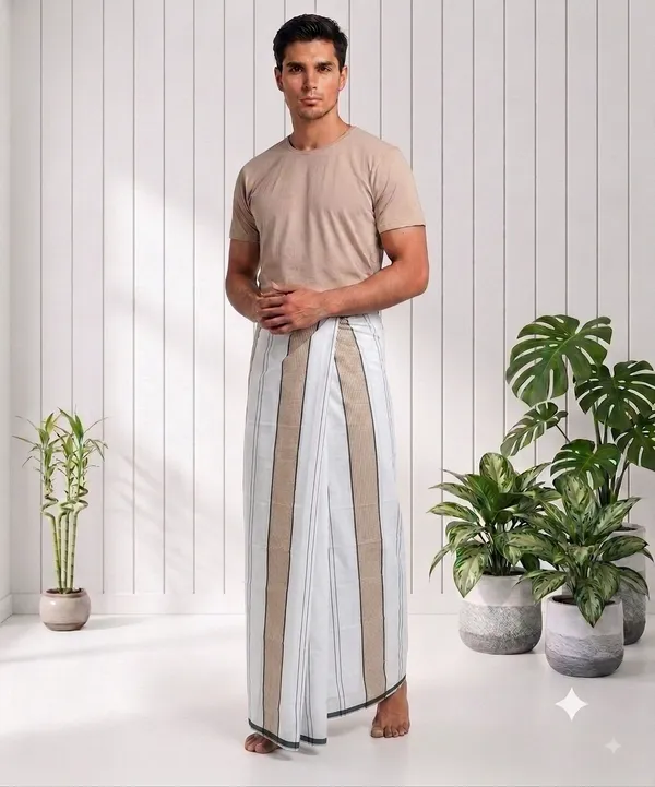 100%_pure_cotton_milk_white_vertical_lines_lungi_(2.25_meter)
