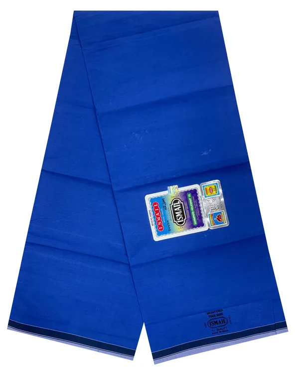 100%_pure_cotton_plain_color_blue_lungi_