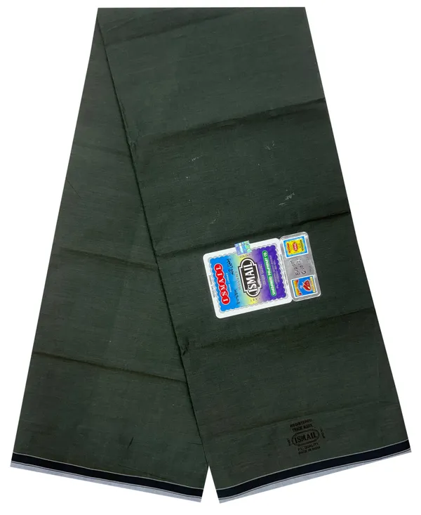 100%_pure_cotton_plain_color_green_lungi_