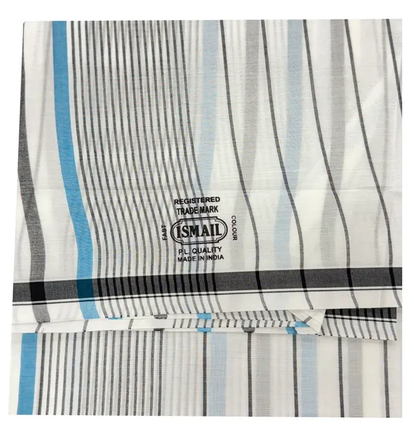 100%_pure_cotton_white_color_vertical_lines_design_lungi_for_men