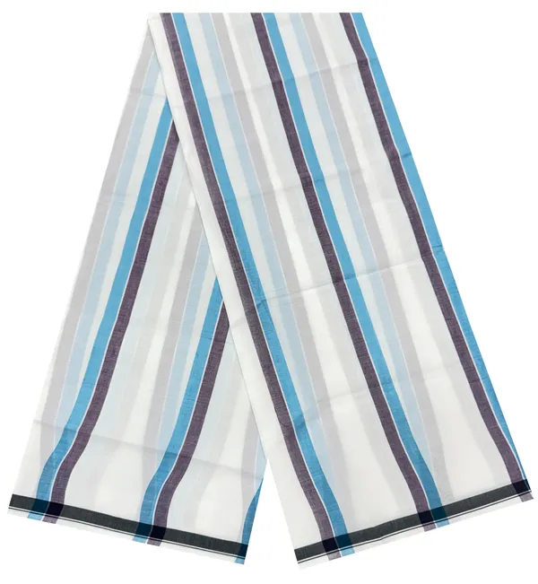 100%_pure_cotton_white_color_vertical_lines_design_lungi_for_men