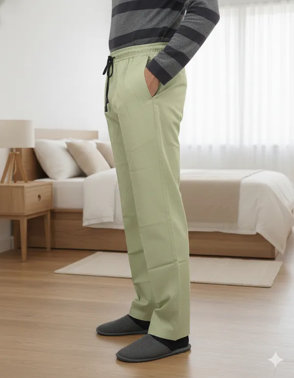 Ismail_Men's_Cotton_Full_Elastic_(Pista_Green_Colour)_Pyjama