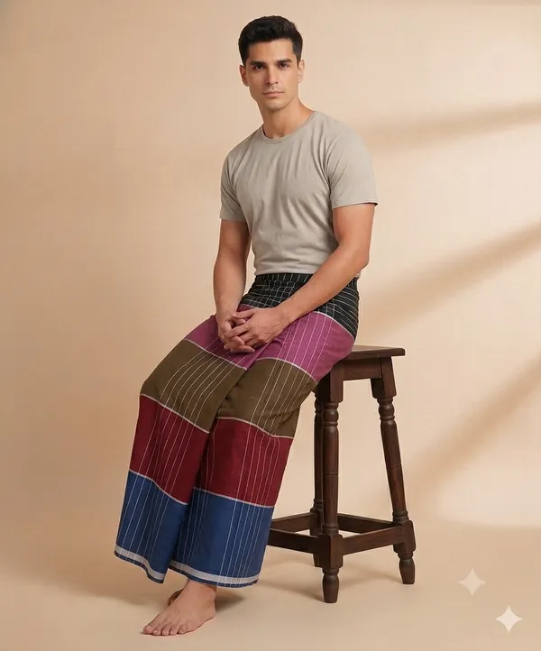 Ismail_Men's_Cotton_100%_Pure_Cotton_Lungi_2.10_Meter