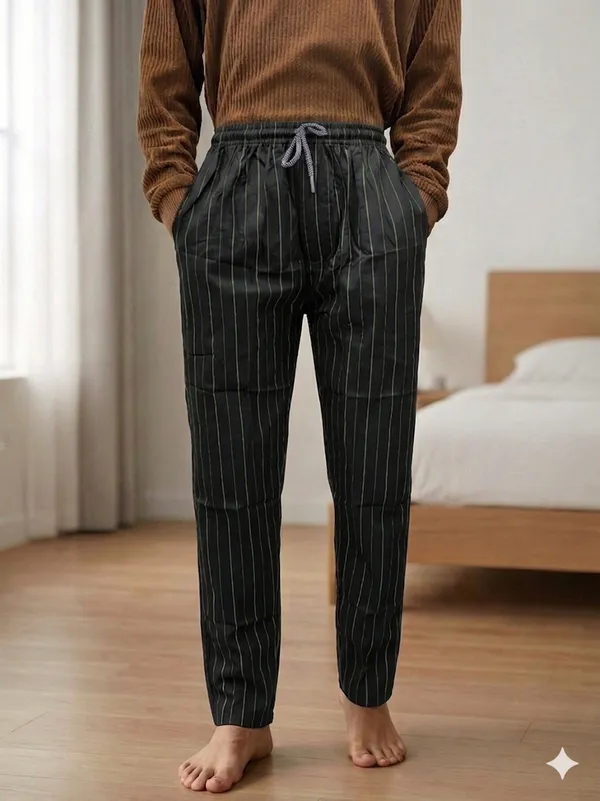 Ismail_men's_black_stripes_cotton_pyjama_for_men