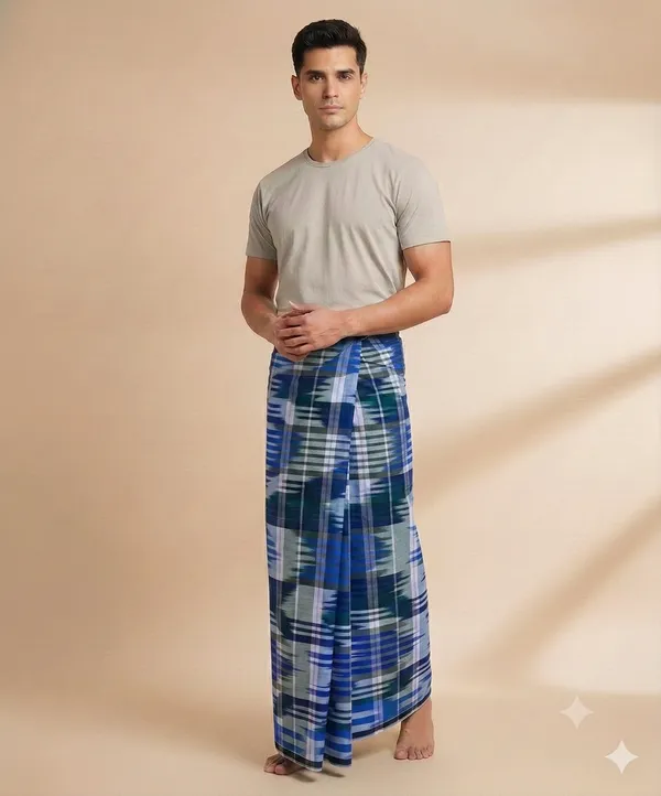 Ismail_mens_gold_katari_design_lungi