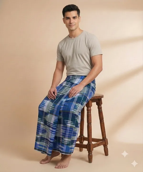 Ismail_mens_gold_katari_design_lungi