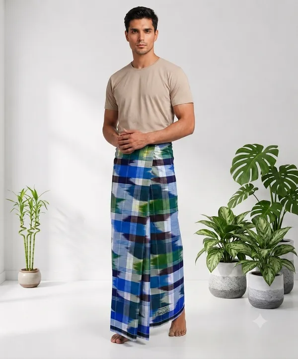 Ismail_mens_gold_katari_design_lungi