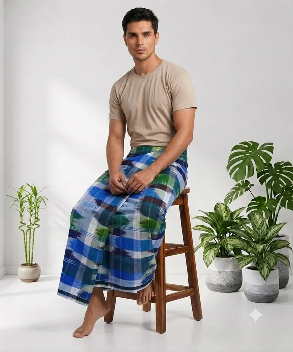 Ismail_mens_gold_katari_design_lungi