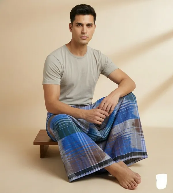 Ismail_mens_gold_katari_design_lungi