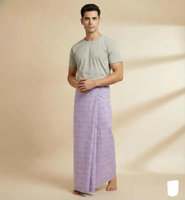Ismail_100%_Pure_Cotton_Lungi_For_Men_2.10_Meter