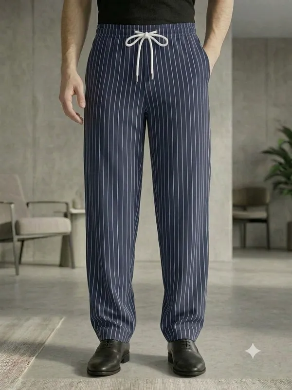 Ismail_Men's_Cotton_Stripes_Pyjama_(Navy_Blue)