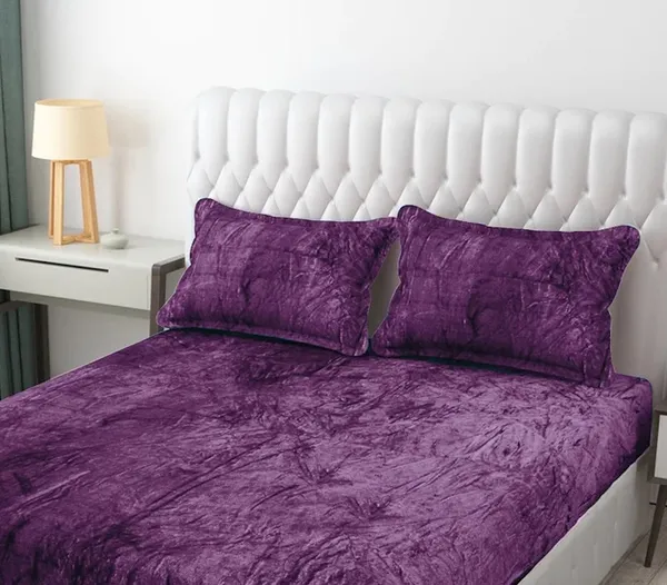 Velvet_Flannel_Warm_Fitted_Bedsheet_for_Winter_(Size_72_x_78_x_10)