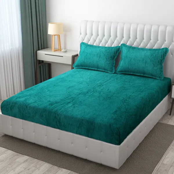 Velvet_Flannel_Warm_Fitted_Bedsheet_for_Winter_Size_72_x_78_x_15