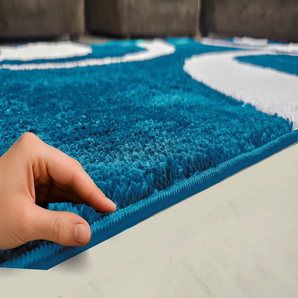 Galaxy_Aqua_3x5_Feet_Microfiber_Shaggy_Carpet_?_Soft_&_Plush_Area_Rug