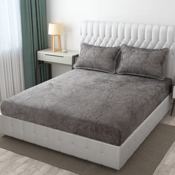Velvet_Flannel_Warm_Fitted_Bedsheet_for_Winter_Size_72_x_78_x_16