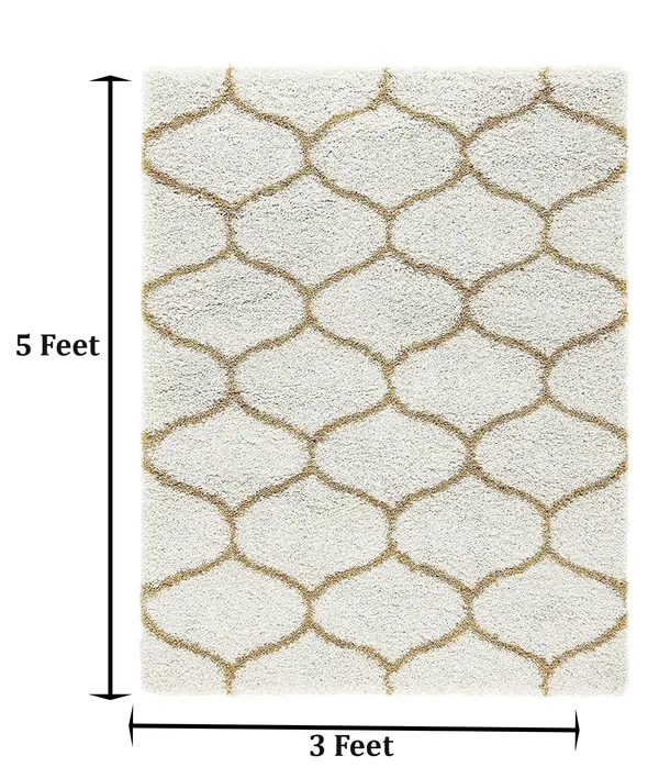 Ivory_6x9_Feet_Woolen_Shaggy_Carpet_?_Soft_&_Plush_Area_Rug