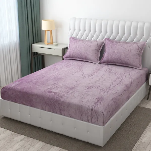 Velvet_Flannel_Warm_Fitted_Bedsheet_for_Winter_Size_72_x_78_x_17