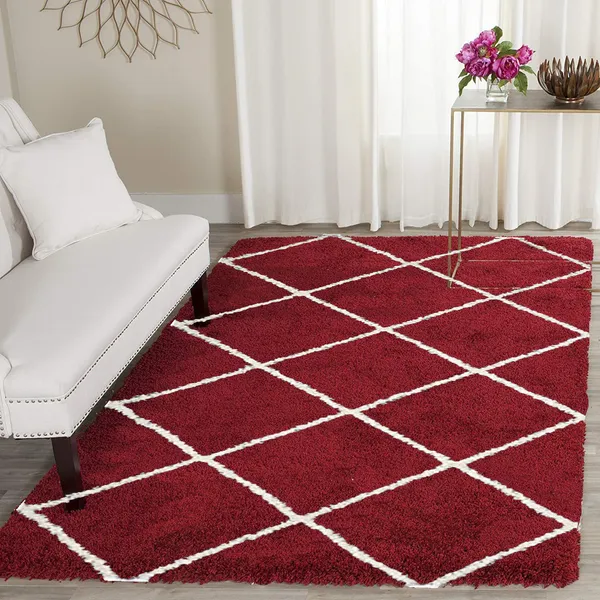 Red_4x6_Feet_Microfiber_Shaggy_Carpet_Area_Rug
