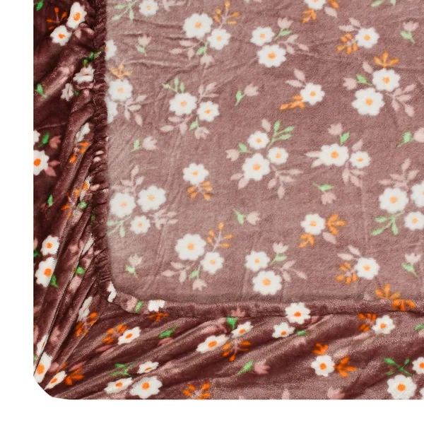 Snowdrop_Brown-Flower_Warm_Fitted_Bedsheet_for_Winter_(Size_72_x_78_x_10)