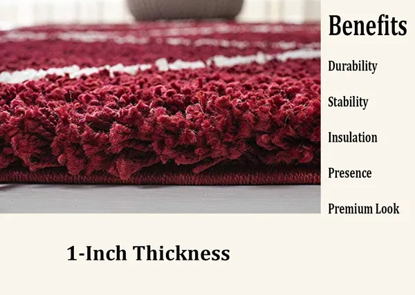Red_5x7_Feet_Microfiber_Shaggy_Carpet_Area_Rug