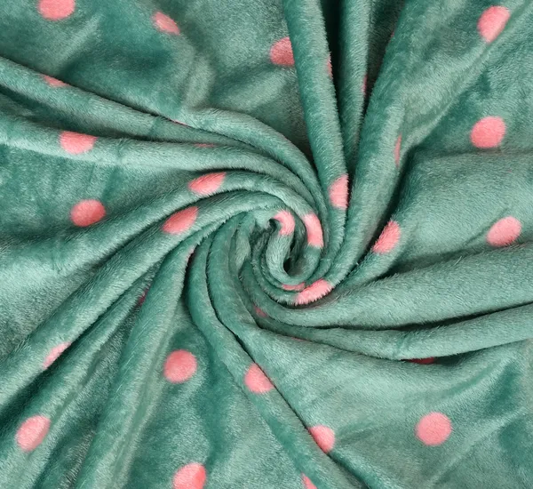 Snowdrop_LightGreen-Dot_Warm_Fitted_Bedsheet_for_Winter_(Size_72_x_78_x_10)