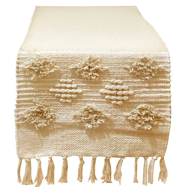 Hand-Made_Organic_Ivory_Cotton_Multipurpose_Table_Runner_&_Dining_Table_Linen
