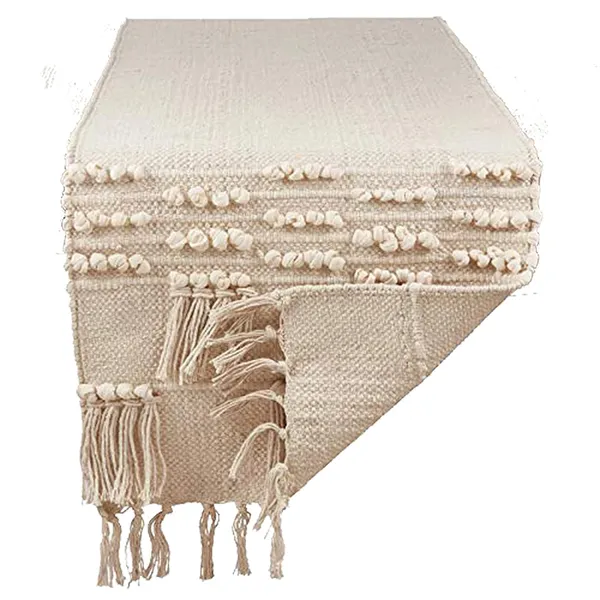 Hand-Made_Organic_Beige_Cotton_Multipurpose_Table_Runner_&_Dining_Table_Linen