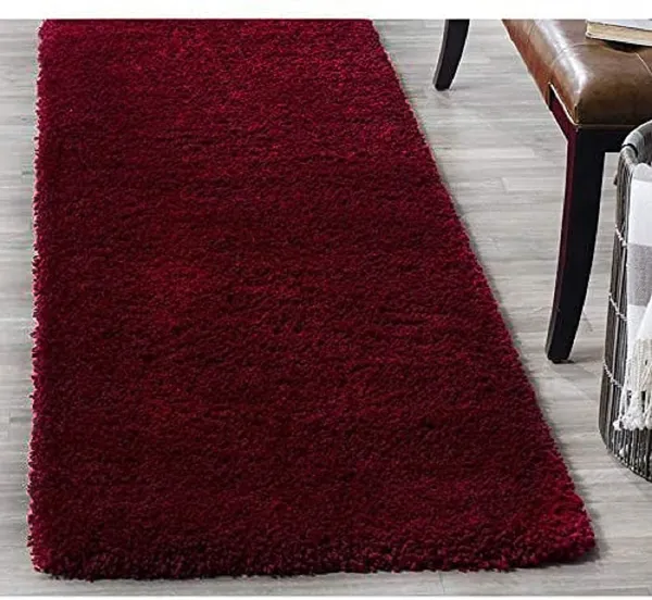 Pure_Woollen_Soft_Coir_Shaggy_Carpets_and_Runner_for_Hall,_Offices,_Kitchens,_Bedside,_Living_Room_and_Cabins_-_Red
