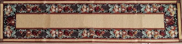 Jacquard_Cotton_Dining_Brown_Table_Mats_with_Runner