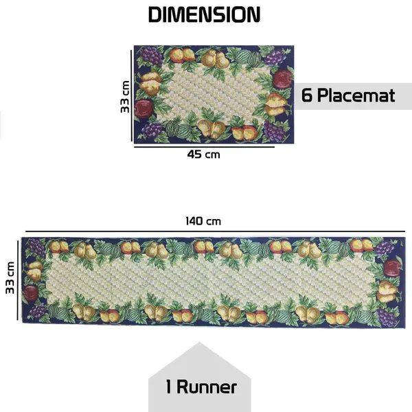 Jacquard_Cotton_Dining_Grapes_Table_Mats_with_Runner