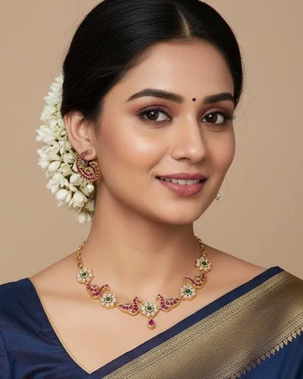 Gold_Plated_Pink_Purple_Necklace_Set