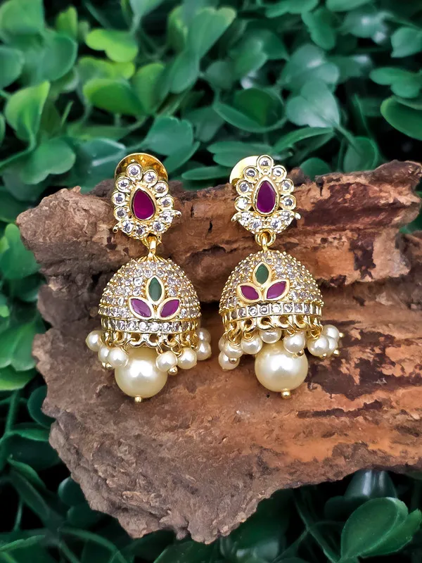 Gold-Plated_Jhumka_Pearl_Earrings