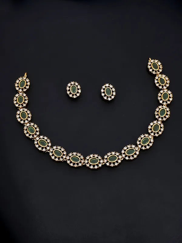 Green_Stone_Gold_Plated_Jewelry_Set