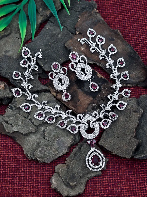 Gorgeous_Red_Gemstone_Necklace_Set