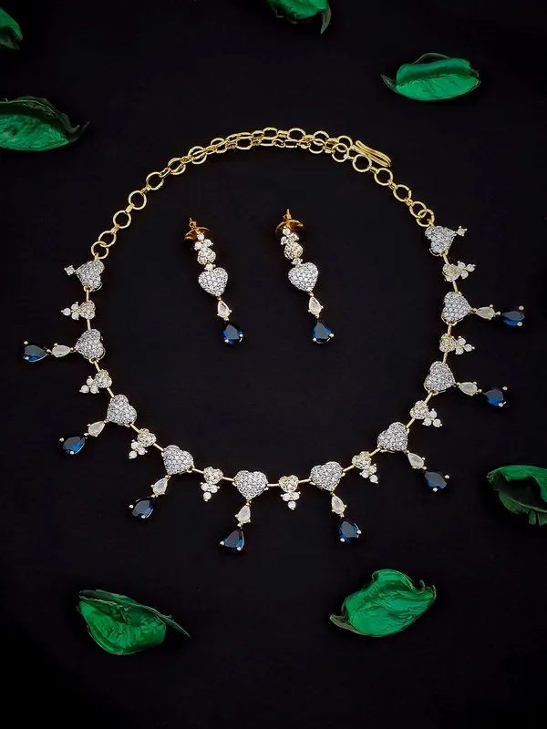 Glam_Silver_Blue_Pendant_Necklace_Set