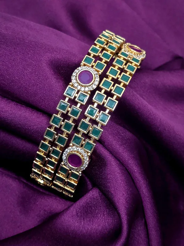 Gold_Plated_Green_Stone_Bracelet