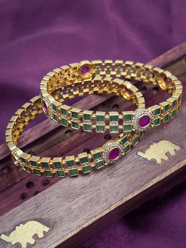 Gold_Plated_Green_Stone_Bracelet