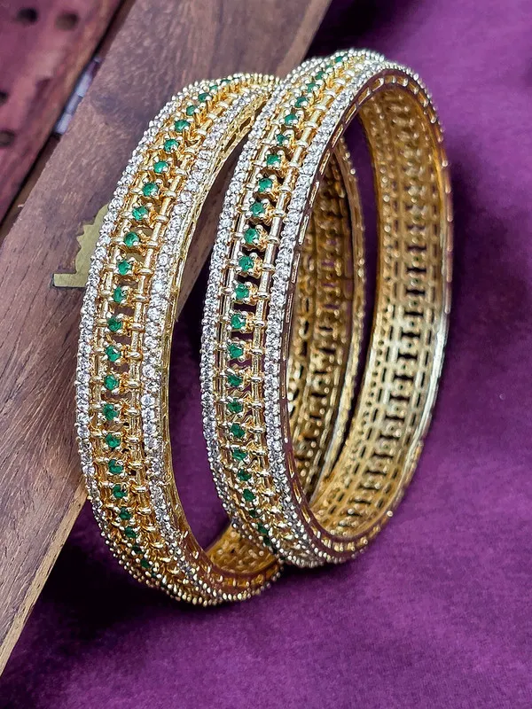 Gold_Plated_Emerald_Stone_Bangles