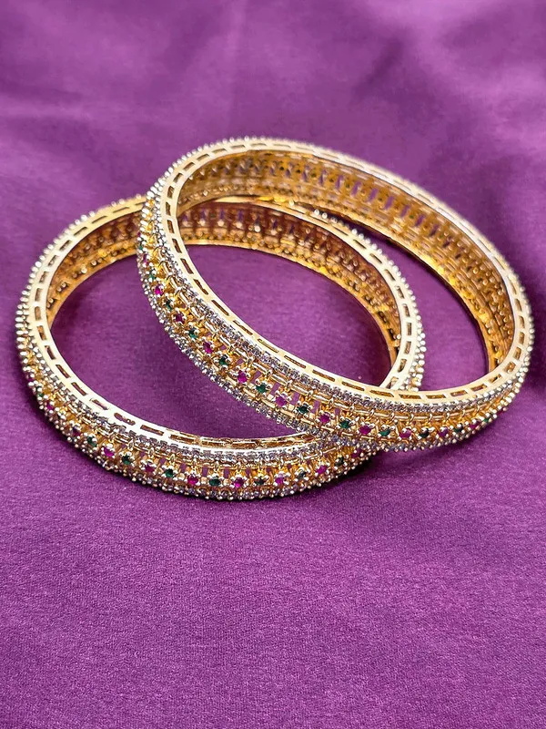 Gold-Toned_Gemstone_Bangle_Set