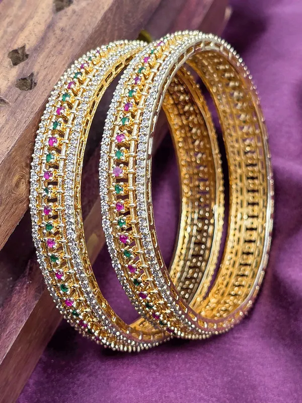 Gold-Toned_Gemstone_Bangle_Set