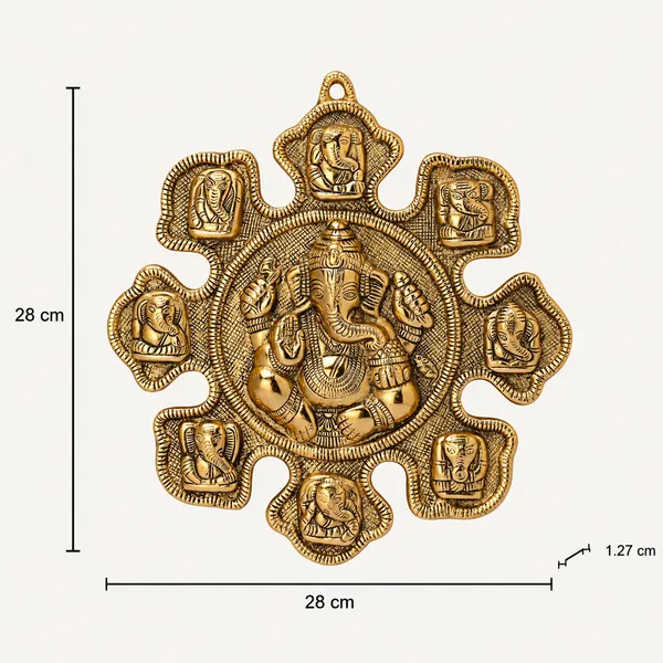 Astavinayaka_(8_Avatar_of_Lord_Ganesha)_Metal_Gold_Plated_Wall_Hanging_for_Home_Decor_and_Gift