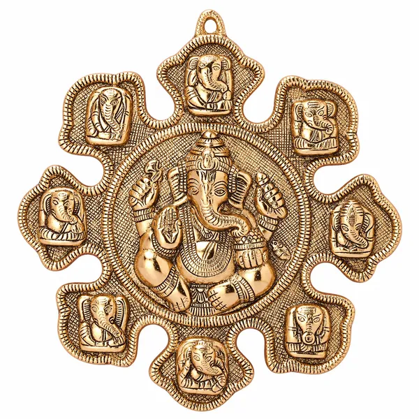 Astavinayaka_(8_Avatar_of_Lord_Ganesha)_Metal_Gold_Plated_Wall_Hanging_for_Home_Decor_and_Gift