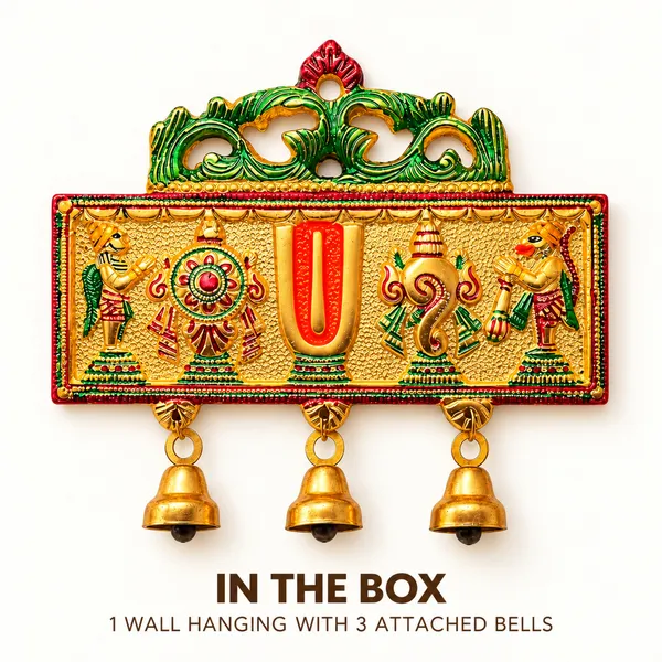 DreamKraft_Metal_Tirupati_Balaji_Symbol_Wall_Hanging,_Multicolour